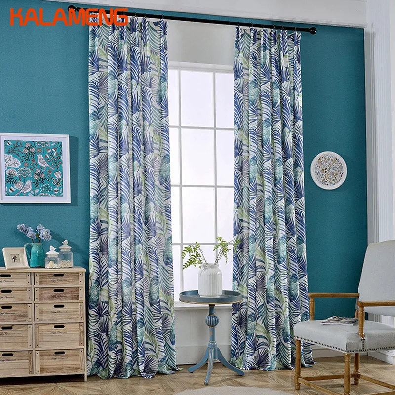Blue Leaves Shading Curtain Country Rustic Style Curtain For Bedroom Curtains For Living Room Modern Window Treatment AXY8103
Blue Leaves Shading Curtain Country Rustic Style Curtain For Bedroom Curtains For Living Room Modern Window Treatment AXY8103