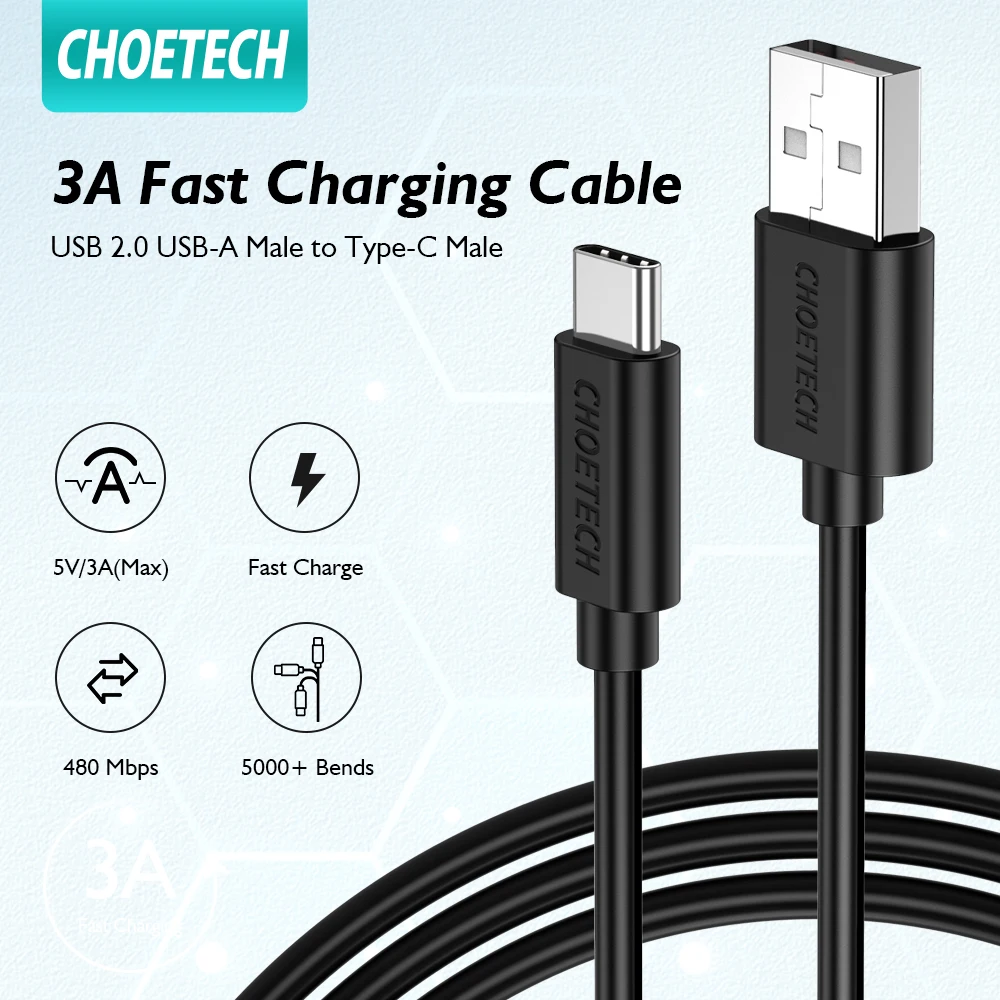CHOERECH USB Type C Cable for Xiaomi mi 10 pro 3A Fast Charging USB C phone cable for Samsung S9 Huawei P30 Pro Type-C Wire
CHOERECH USB Type C Cable for Xiaomi mi 10 pro 3A Fast Charging USB C phone cable for Samsung S9 Huawei P30 Pro Type-C Wire