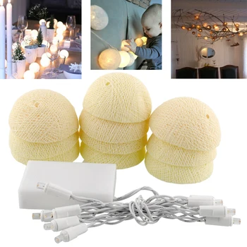 10 Cotton Ball Lights Party Decor Ivory White LED String Light Cotton Aladin for Ball Patio Balcony Handmade Durable Fairy
10 Cotton Ball Lights Party Decor Ivory White LED String Light Cotton Aladin for Ball Patio Balcony Handmade Durable Fairy