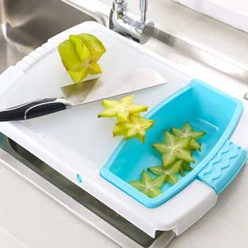 Chopping Block Foldable Cutting Board with Drain Storage for Fruit Meat Vegetable Washing Basket Drain 3 in 1 Kitchen Tools
Chopping Block Foldable Cutting Board with Drain Storage for Fruit Meat Vegetable Washing Basket Drain 3 in 1 Kitchen Tools