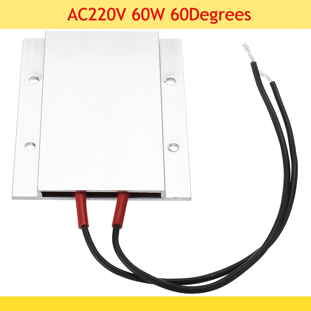 220V 60/80/100/120/150 Degrees Constant Temperature Ceramic Aluminum Heater PTC Heating Plate Element Shell thermistor 77*62mm
220V 60/80/100/120/150 Degrees Constant Temperature Ceramic Aluminum Heater PTC Heating Plate Element Shell thermistor 77*62mm