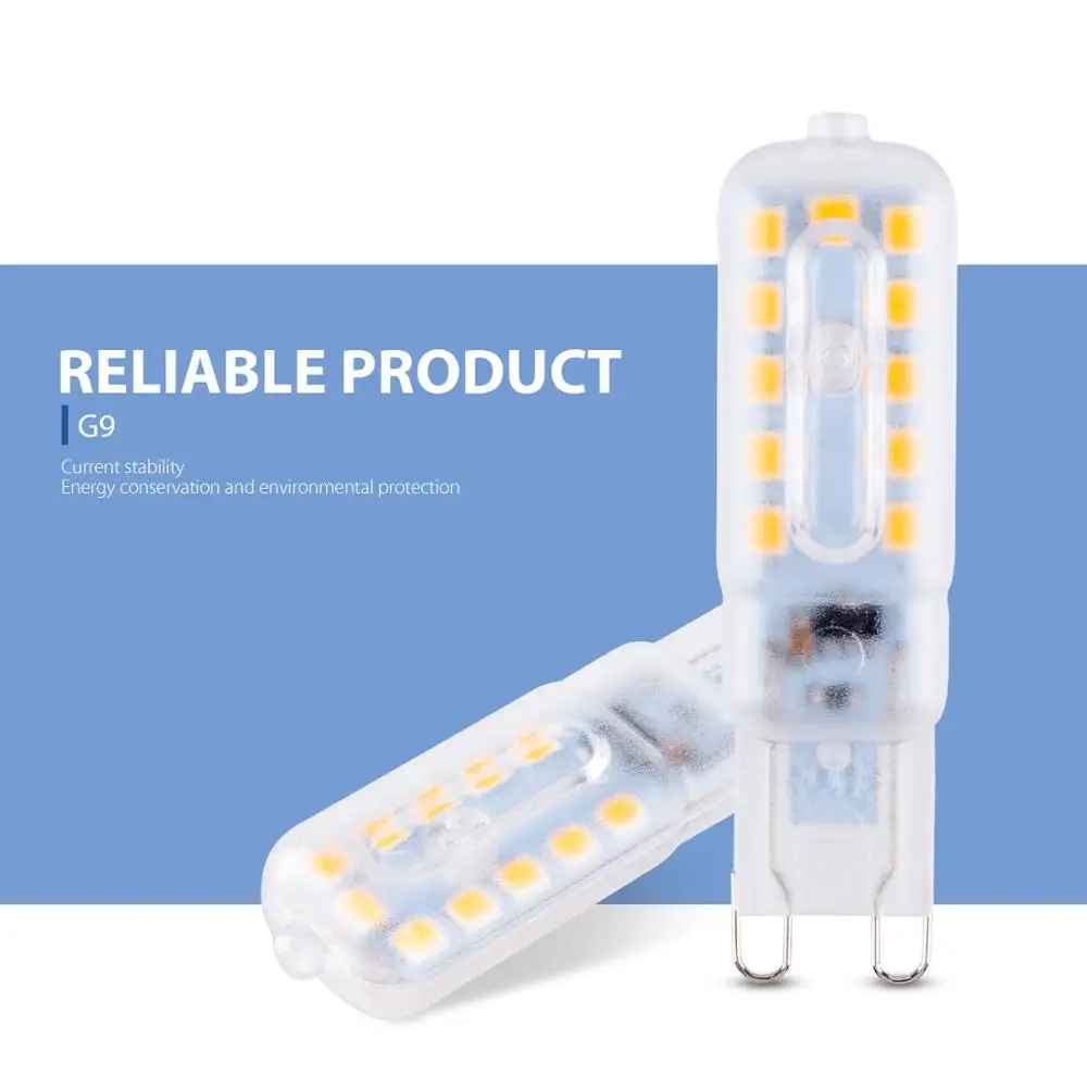 6Pcs Mini G9 LED Lamp 220V Corn Bulb 3W Ampoule LED g9 LED Bulb 5W Lampada Candle Light Bulb Replace Halogen Lamp 240V 2835SMD
6Pcs Mini G9 LED Lamp 220V Corn Bulb 3W Ampoule LED g9 LED Bulb 5W Lampada Candle Light Bulb Replace Halogen Lamp 240V 2835SMD