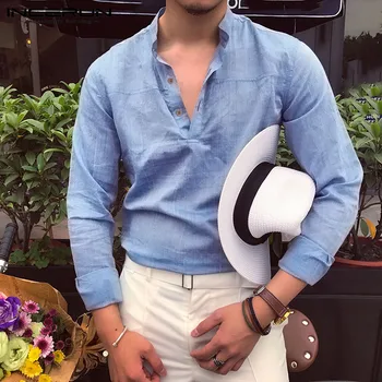 INCERUN Men Shirt Solid Color Cotton Long Sleeve 2020 Button Brand Casual Stand Collar Retro Dress Shirts Men Streetwear Camisa
INCERUN Men Shirt Solid Color Cotton Long Sleeve 2020 Button Brand Casual Stand Collar Retro Dress Shirts Men Streetwear Camisa