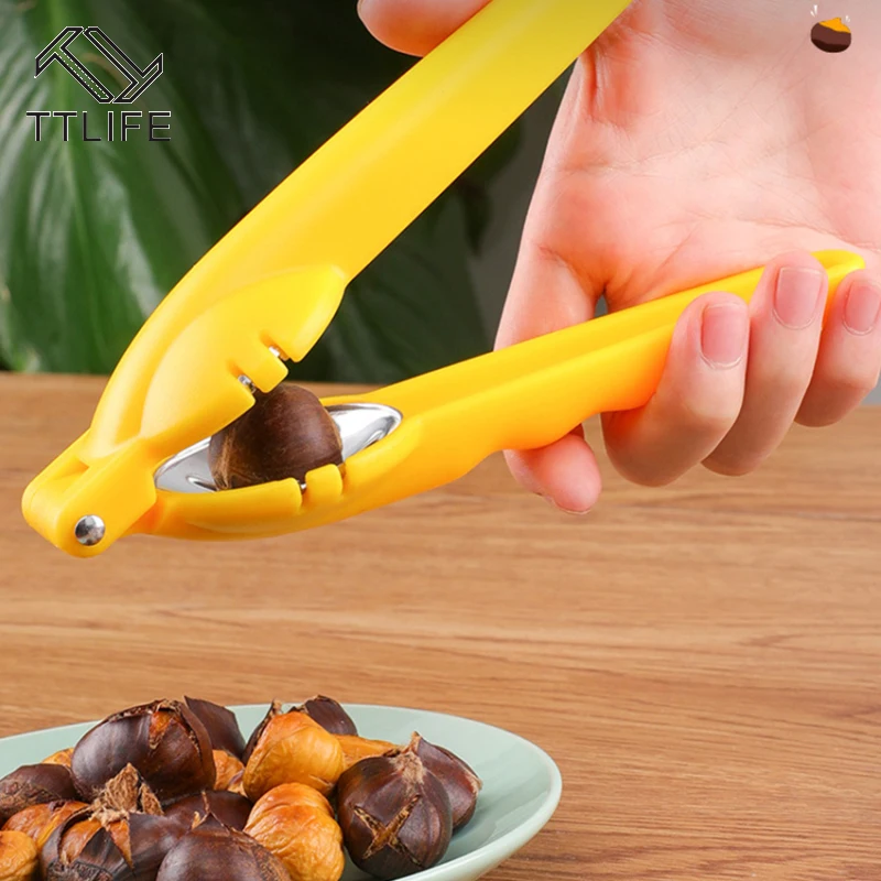 New Stainless Steel Chestnut Clip Walnut Pliers Nutcracker Sheller Kitchen Tools Chestnut Opener Peeler Shaped Chestnut Opener
New Stainless Steel Chestnut Clip Walnut Pliers Nutcracker Sheller Kitchen Tools Chestnut Opener Peeler Shaped Chestnut Opener