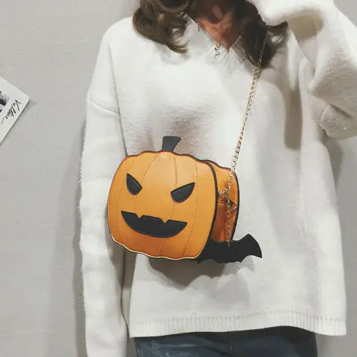 Halloween Pumpkin Crossbody Bag Women Handbag Tote Trick Or Treat Little devil Shoulder Messenger Bag Girls Candy Bag 
Halloween Pumpkin Crossbody Bag Women Handbag Tote Trick Or Treat Little devil Shoulder Messenger Bag Girls Candy Bag