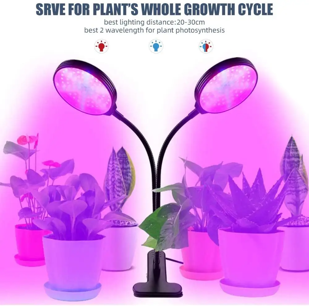 LED Plants Lamp Plant Grow Light, with 360° Adjustable Gooseneck Heads, Metal Clip, 5 Dimmable Modes, Auto ON & Off Timer
LED Plants Lamp Plant Grow Light, with 360° Adjustable Gooseneck Heads, Metal Clip, 5 Dimmable Modes, Auto ON & Off Timer