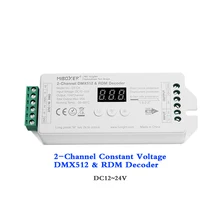 Color Temperature DMX512 Decoder Support RDM Function 2CH CV LED Controller 12V 24V Can match with Master For CCT Led Strip
Color Temperature DMX512 Decoder Support RDM Function 2CH CV LED Controller 12V 24V Can match with Master For CCT Led Strip