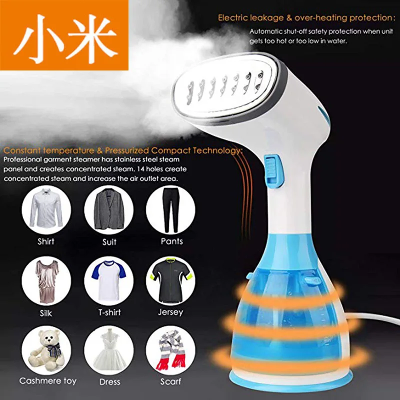 Clothes Steamer Clothes Garment Handheld Fabric Steamer Wrinkle Remover Fast Heat-up Function for Home Travel 1500W 280ML
Clothes Steamer Clothes Garment Handheld Fabric Steamer Wrinkle Remover Fast Heat-up Function for Home Travel 1500W 280ML