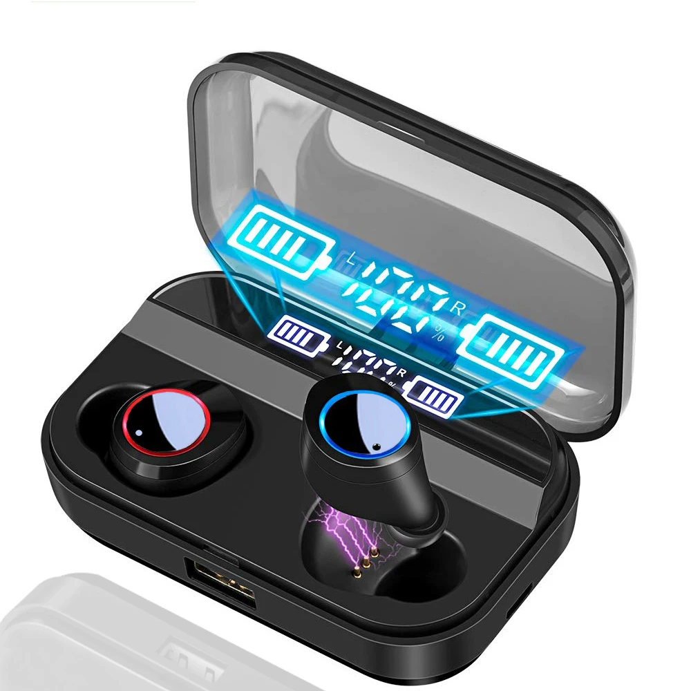 TWS Wireless Earphone Bluetooth 5.0 Headset Power Display Touch Control Sport Stereo Cordless Earbuds Charging Box Pk QCR
TWS Wireless Earphone Bluetooth 5.0 Headset Power Display Touch Control Sport Stereo Cordless Earbuds Charging Box Pk QCR