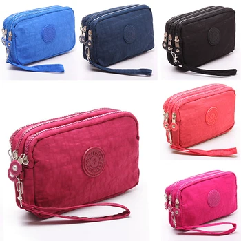 Women Coin Purses New Brand Mini Retro Clutch Mobile Phone Bag Waterproof Nylon Three Zippers Change Purses Portable Make Up Bag
Women Coin Purses New Brand Mini Retro Clutch Mobile Phone Bag Waterproof Nylon Three Zippers Change Purses Portable Make Up Bag