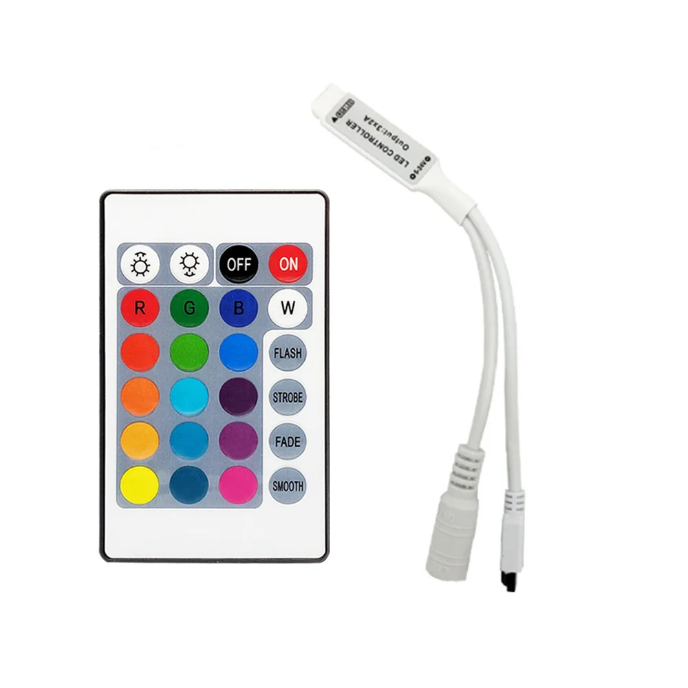 Led Controller 24 Keys RGB Controller IR Remote Controller For 2835 5050 RGB Led Strip
Led Controller 24 Keys RGB Controller IR Remote Controller For 2835 5050 RGB Led Strip