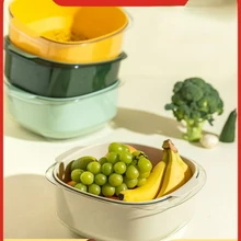 Washing Basin Draining Basket Kitchen Double Layer Fruit Washing Utensil Washing Vegetable Basin Fruit Plate
Washing Basin Draining Basket Kitchen Double Layer Fruit Washing Utensil Washing Vegetable Basin Fruit Plate