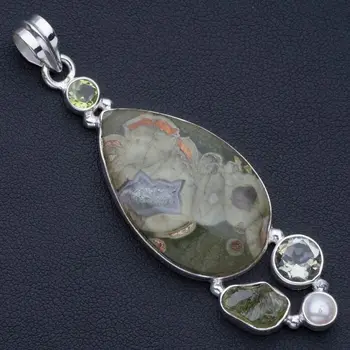 Ocean Jasper,Peridot Rough,Green Amethyst,Peridot and River Pearl 925 Silver Pendant 2 3/4" P0756
Ocean Jasper,Peridot Rough,Green Amethyst,Peridot and River Pearl 925 Silver Pendant 2 3/4" P0756