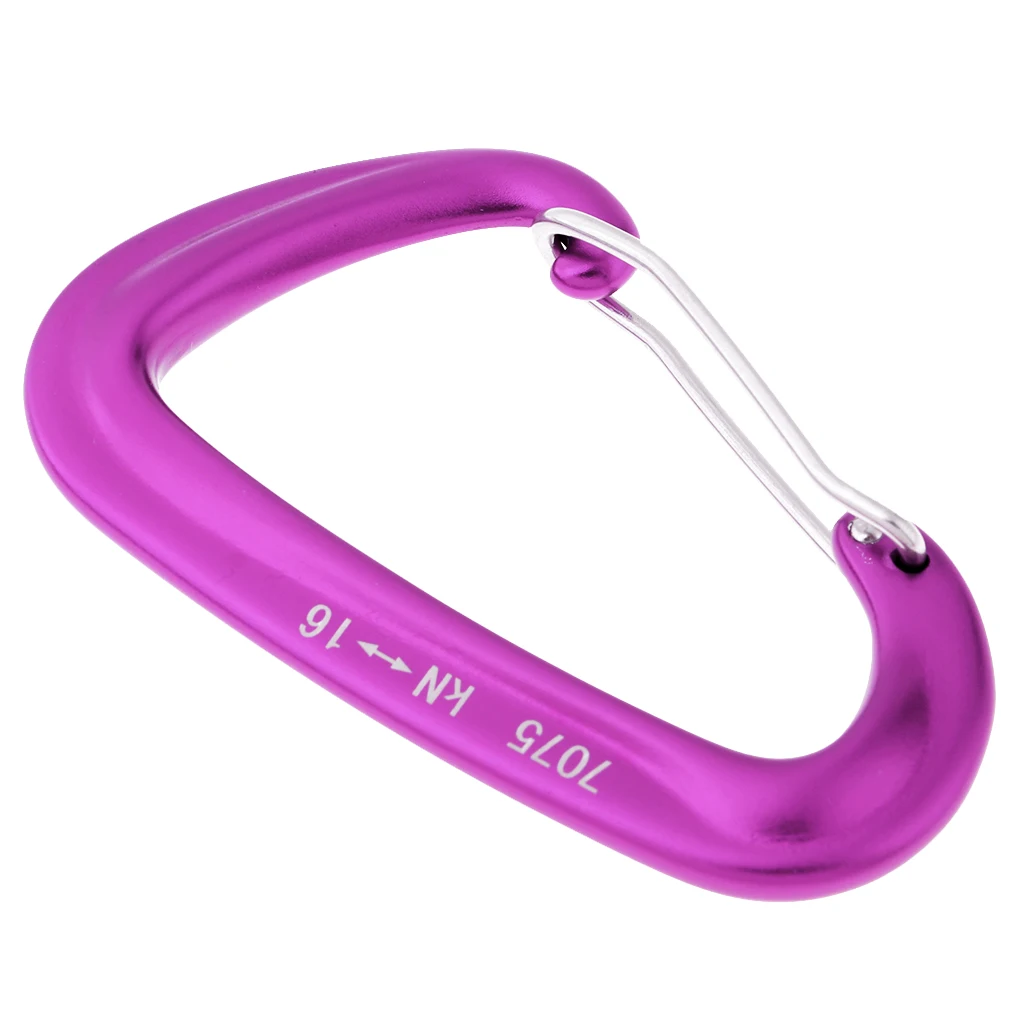 Aluminum Wire Gate Hammock Safety Carabiner D Type Keychain Buckle for Backpacking Trekking Rock Climbing Caving Rappelling Aluminum Wire Gate Hammock Safety Carabiner D Type Keychain Buckle for Backpacking Trekking Rock Climbing Caving Rappelling