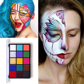 15 Colors Face Body Painting Tattoo Non Toxic Safe Oil Paint Halloween Party Fancy Dress Beauty Makeup Tool
15 Colors Face Body Painting Tattoo Non Toxic Safe Oil Paint Halloween Party Fancy Dress Beauty Makeup Tool