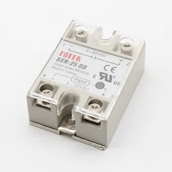 25DD SSR input 3~32VDC load 5~80VDC DC single phase DC solid state relay