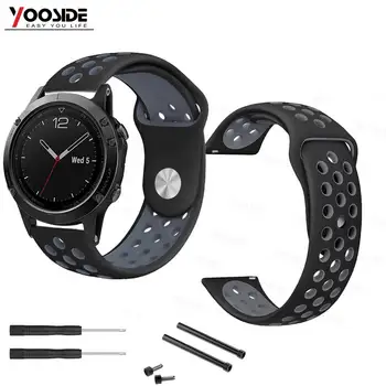 YOOSIDE for Garmin Fenix 6 22mm Soft Silicone Sweatproof Sport Watch Strap Band With Lugs Adapter for Fenix 5/Forerunn 935
YOOSIDE for Garmin Fenix 6 22mm Soft Silicone Sweatproof Sport Watch Strap Band With Lugs Adapter for Fenix 5/Forerunn 935