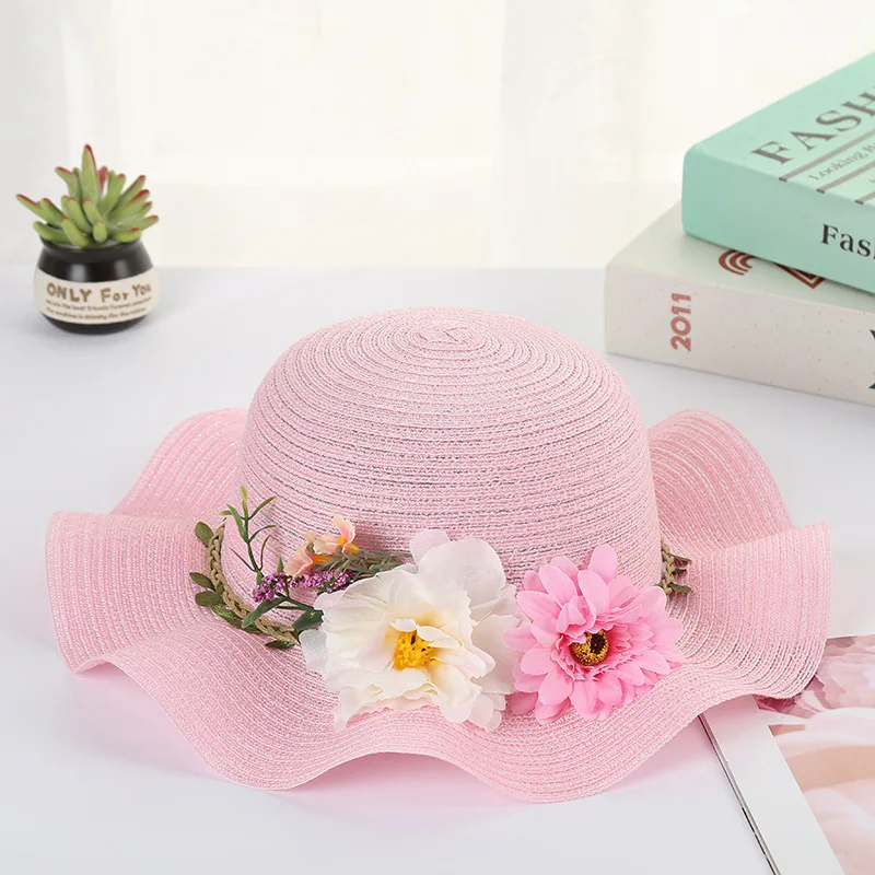 Foldable Visor Fashion Straw Hat Girls Outdoor Smashing Hat Flowers Wavy Side Sun Hat Wild Cute Casual
Foldable Visor Fashion Straw Hat Girls Outdoor Smashing Hat Flowers Wavy Side Sun Hat Wild Cute Casual