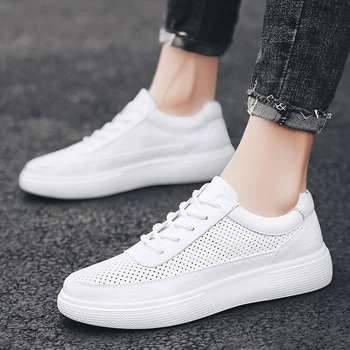 Men's Casual Shoes Soft Fashion Walking Leather breathable Comfortable lace up fashion Men Moccasins Shoes black white shoes
Men's Casual Shoes Soft Fashion Walking Leather breathable Comfortable lace up fashion Men Moccasins Shoes black white shoes