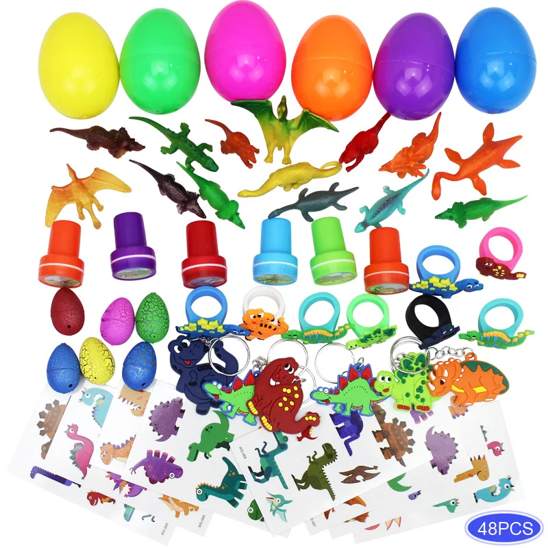 48PCS Dinosaur Toys for Children Party Favors Cupcake Cake Topper Easter Eggs Filler for Kids Birthday Xmas Gift Pinata Fillers
48PCS Dinosaur Toys for Children Party Favors Cupcake Cake Topper Easter Eggs Filler for Kids Birthday Xmas Gift Pinata Fillers