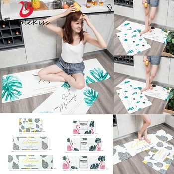Bubble Kiss Modern Style Kitchen Carpet Leaf Pattern Wear-Resistant Doormat PVC Non-Slip Home Waterproof Rug Bedroom Decor Rug
Bubble Kiss Modern Style Kitchen Carpet Leaf Pattern Wear-Resistant Doormat PVC Non-Slip Home Waterproof Rug Bedroom Decor Rug