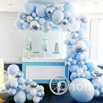 Ohoho 119pcs Pastel Blue White Macaron Balloon Arch Set Men 30th Birthday Party Boy Baby Shower Balon Matte Decoration 
Ohoho 119pcs Pastel Blue White Macaron Balloon Arch Set Men 30th Birthday Party Boy Baby Shower Balon Matte Decoration