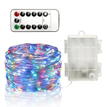 5M/10M Fairy Light 8 Flashing Modes Battery Power With Remote Control Timer Copper Wire String Light For Christmas Decoration
5M/10M Fairy Light 8 Flashing Modes Battery Power With Remote Control Timer Copper Wire String Light For Christmas Decoration