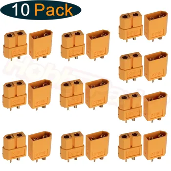 10 Pairs XT60 Male Female Connectors Plug for RC Lipo Battery ESC Motor Replacement
10 Pairs XT60 Male Female Connectors Plug for RC Lipo Battery ESC Motor Replacement
