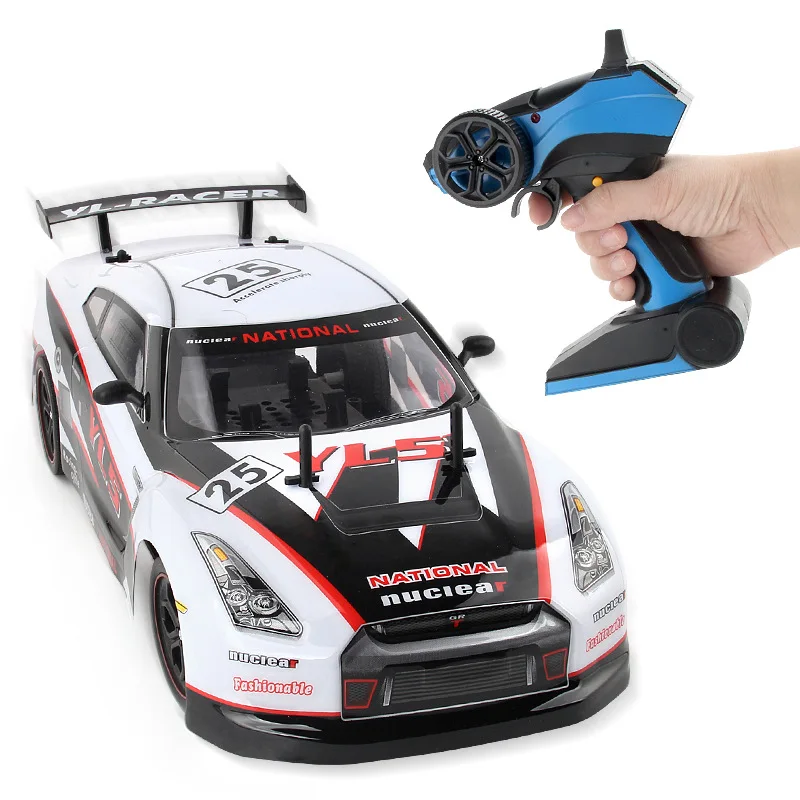 1: 10 Rechargeable Electric Four-Wheel Drive Drift Race Car 2.4GRC Remote Control Car Competition High-Speed Train Set
1: 10 Rechargeable Electric Four-Wheel Drive Drift Race Car 2.4GRC Remote Control Car Competition High-Speed Train Set