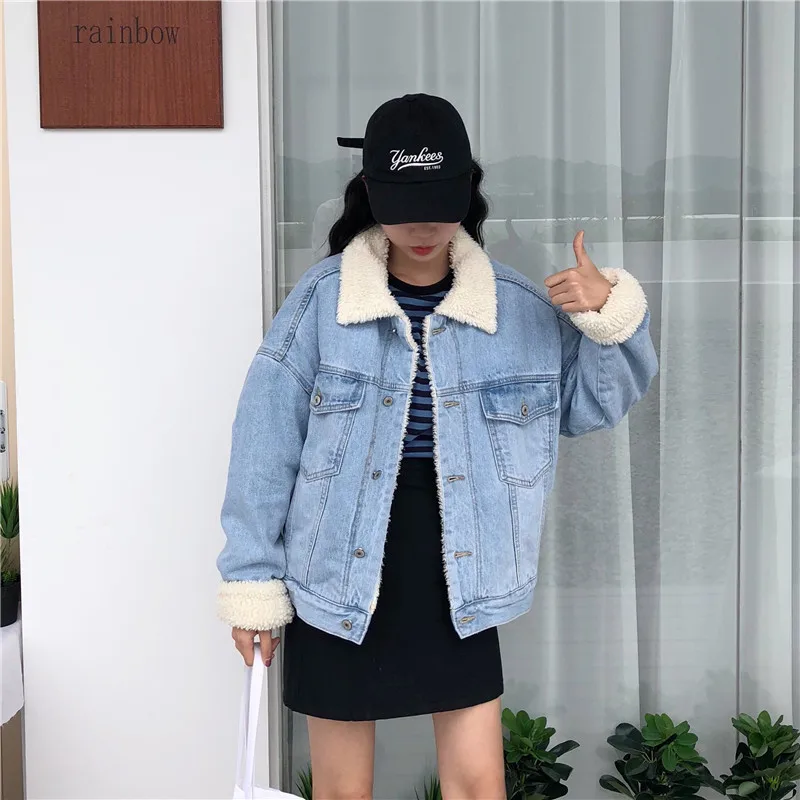 2019 Winter New Style Korean-style Loose-Fit Versatile Thick Lamb's Wool Jeans Coat Cotton Coat Women's
2019 Winter New Style Korean-style Loose-Fit Versatile Thick Lamb's Wool Jeans Coat Cotton Coat Women's