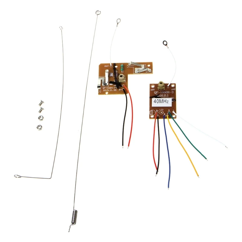 1 Set 4CH 40MHZ Remote Transmitter & Receiver Board with Antenna for DIY RC Car Robot Remote Control Toy Parts
1 Set 4CH 40MHZ Remote Transmitter & Receiver Board with Antenna for DIY RC Car Robot Remote Control Toy Parts