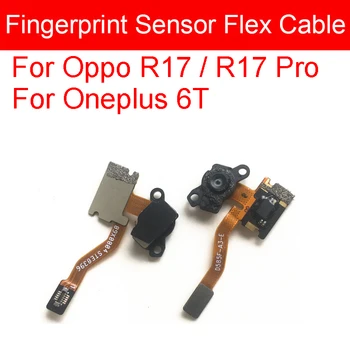 Fingerprint Sensor Scanner Flex Cable For Oppo R17 R17 Pro Sensor Scanner Flex Ribbon For Oneplus 6T A6010 A6013 Repair Parts