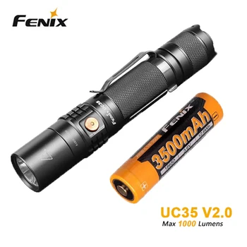 Micro USB Rechargeable FENIX UC35 V2.0 LED 1000 Lumens Tactical Compact Flashlight with 3500mAh Li-ion Battery
Micro USB Rechargeable FENIX UC35 V2.0 LED 1000 Lumens Tactical Compact Flashlight with 3500mAh Li-ion Battery