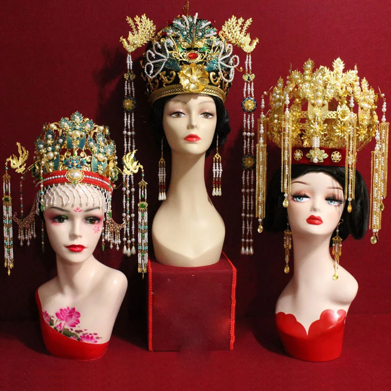 

3 Designs Super Gorgeous Hair Tiara for Ming Empress Princess Big Phoenix Tiara for Latest TV Play Ming Dynasty Tang Wei Hat