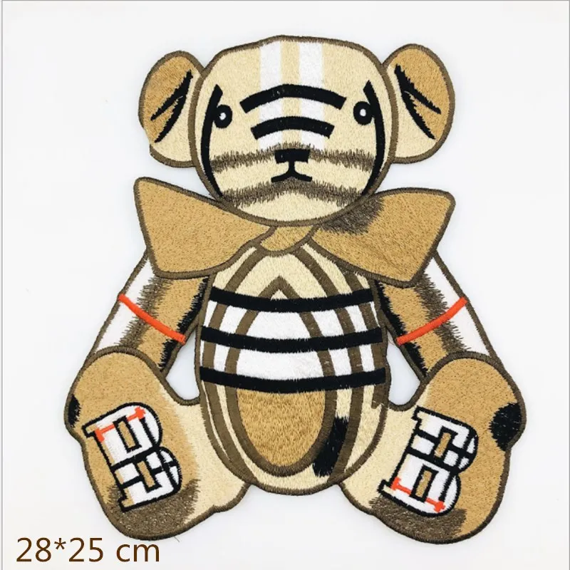 

New Style Water-soluble Embroidered Bear Cloth With DIY Patches Cloth accessories