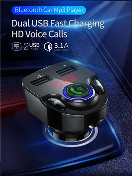 Car FM Transmitter MP3 Player Bluetooth 5.0 Aux Modulator Handsfree Car Kit Car Audio 3.1A Quick Charge Dual USB Car Charger
Car FM Transmitter MP3 Player Bluetooth 5.0 Aux Modulator Handsfree Car Kit Car Audio 3.1A Quick Charge Dual USB Car Charger