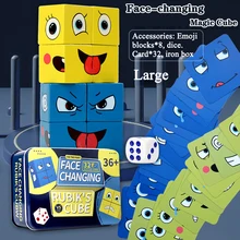 Face-changing Magic Cube with Bells Cry and Laugh Jigsaw Puzzle Parent-child Children Fun Board Game Educational Toy Building Bl
Face-changing Magic Cube with Bells Cry and Laugh Jigsaw Puzzle Parent-child Children Fun Board Game Educational Toy Building Bl