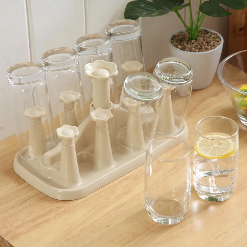 Plastic Drain Cup Holder Water Cup Upside Down Storage Rack Kitchen Rack for Home Bar Tool
Plastic Drain Cup Holder Water Cup Upside Down Storage Rack Kitchen Rack for Home Bar Tool