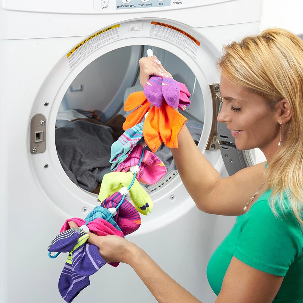 Amduine Socks Storage Organizer Sock Adjustable Non-slip Hanging Rope Hook Clips Sock Cleaning Aid Tool Socks Drying Hanger
Amduine Socks Storage Organizer Sock Adjustable Non-slip Hanging Rope Hook Clips Sock Cleaning Aid Tool Socks Drying Hanger