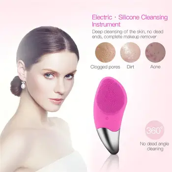 Ultrasonic Vibration Silicone Cleansing Instrument Face Electric Wash Brush Mini Waterproof Clean Pores Brush
Ultrasonic Vibration Silicone Cleansing Instrument Face Electric Wash Brush Mini Waterproof Clean Pores Brush