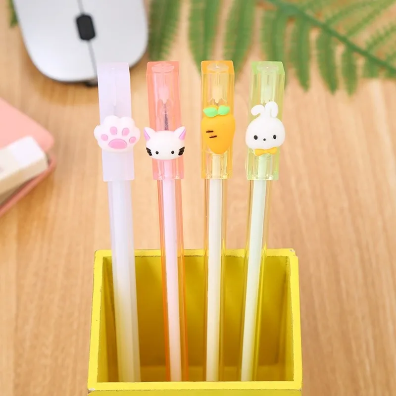 20 PCs Cute Cat Claw Carrot Rabbit Transparent Gel Pens Set Candy Colors Neutral Pen Office Supplies Stationery Wholesale
20 PCs Cute Cat Claw Carrot Rabbit Transparent Gel Pens Set Candy Colors Neutral Pen Office Supplies Stationery Wholesale
