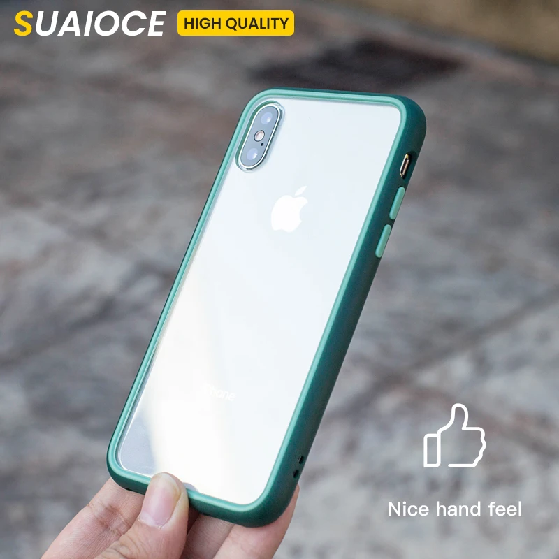 SUAIOCE Shockproof Armor Case For iPhone X XS Max XR Case Transparent TPU Back Cover For iPhone 11 Pro Max Luxury Silicone Case
SUAIOCE Shockproof Armor Case For iPhone X XS Max XR Case Transparent TPU Back Cover For iPhone 11 Pro Max Luxury Silicone Case