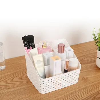 Storage Baskets Imitation Rattan Five-Grid Multi-Function Desktop Storage Box White Pink Hollow Out Plastic Storage Box Desktop
Storage Baskets Imitation Rattan Five-Grid Multi-Function Desktop Storage Box White Pink Hollow Out Plastic Storage Box Desktop