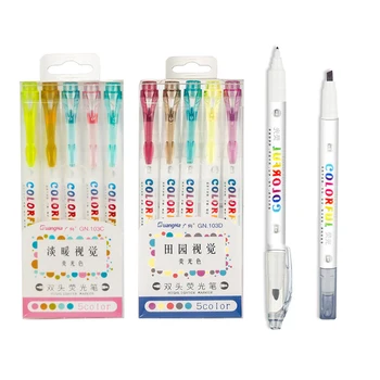 5PCS/Box 20 Candy Colors Highlighter Pen Double Headed Fluorescent Marker Kawaii Drawing Marker Pens Writing Tools Art Suppliers
5PCS/Box 20 Candy Colors Highlighter Pen Double Headed Fluorescent Marker Kawaii Drawing Marker Pens Writing Tools Art Suppliers