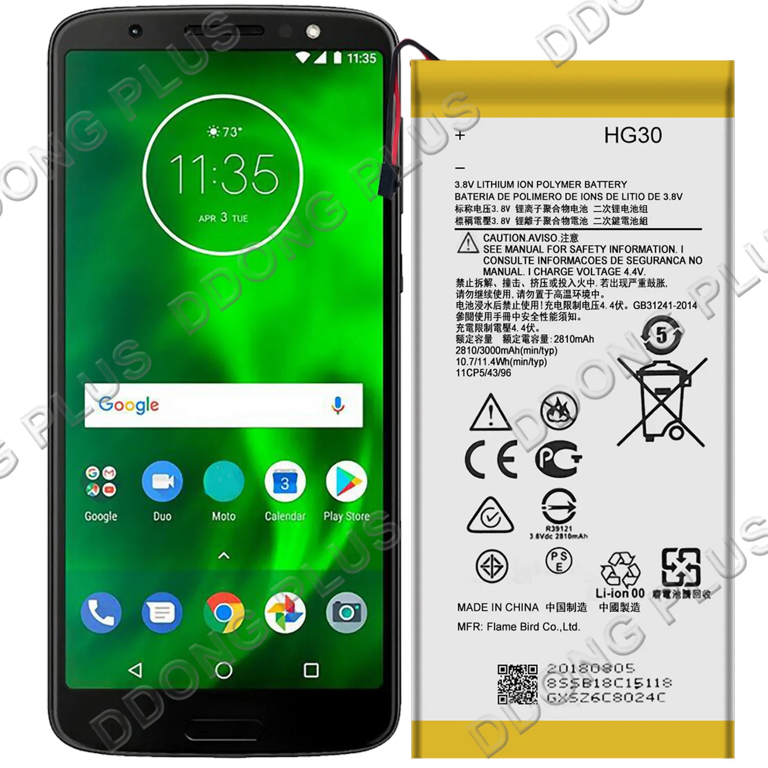 Аккумулятор HG30 для Motorola Moto G5S Plus XT1806 XT1803 XT1805 XT1804 XT1802 сменная Запасная часть |