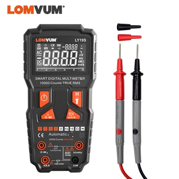 LOMVUM Digital Multimeter 9999 Counts NCV True RMS Tester AC DC Voltage Ammeter Profesional Capacitance Meter Measure
LOMVUM Digital Multimeter 9999 Counts NCV True RMS Tester AC DC Voltage Ammeter Profesional Capacitance Meter Measure
