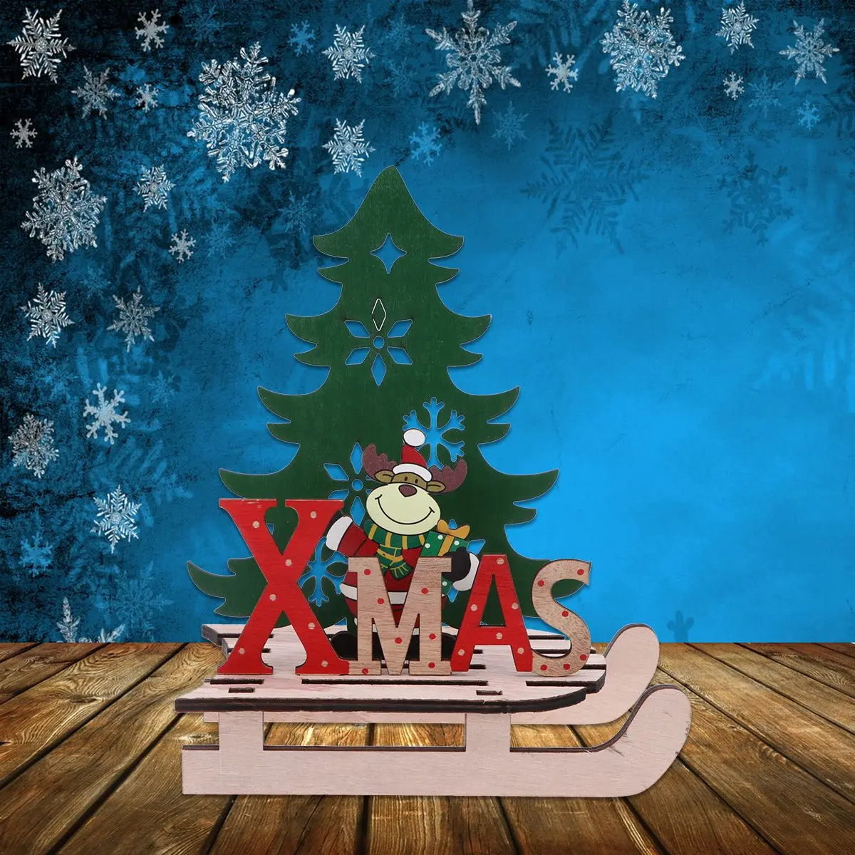 diy christmas decorations wooden sledge ornaments creative gifts