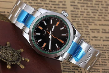 New Classic Men's Automatic Mechanical Self-wind Just Watches Stainless Steel Gold Black White Date Gent's Watch 36mm
New Classic Men's Automatic Mechanical Self-wind Just Watches Stainless Steel Gold Black White Date Gent's Watch 36mm