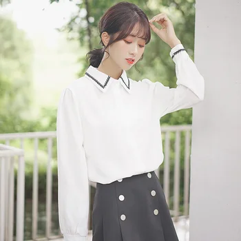 Spring White Shirt Loose Long Sleeve Student Womens Blouses and Tops Korean Fashion Clothing Summer Cardigan Bestselling GG50cs
Spring White Shirt Loose Long Sleeve Student Womens Blouses and Tops Korean Fashion Clothing Summer Cardigan Bestselling GG50cs
