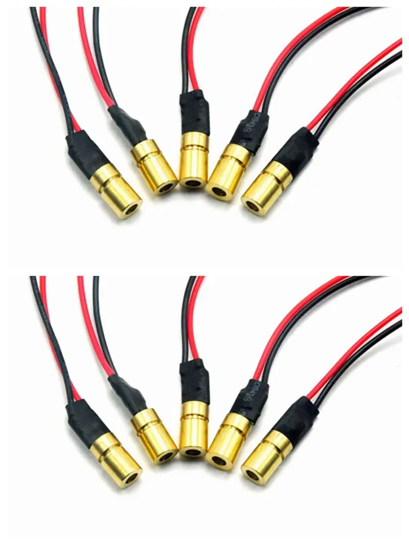 10pcs 6mm*10mm Mini Focusable 650nm 3mw - 5mw Red Laser Dot Module w Driver In | Лампы и освещение